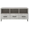 Mueble Tv | Mueble De Salón | Armario Tv Madera Contrachapada Gris Hormigón 102x35x50 Cm Cfw777563