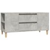 Mueble Tv | Mueble De Salón | Armario Tv Madera Contrachapada Gris Hormigón 102x44,5x50 Cm Cfw777567