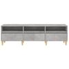 Mueble Tv | Mueble De Salón | Armario Tv Madera Contrachapada Gris Hormigón 150x30x44,5 Cm Cfw777576