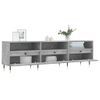 Mueble Tv | Mueble De Salón | Armario Tv Madera Contrachapada Gris Hormigón 150x30x44,5 Cm Cfw777578