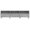 Mueble Tv | Mueble De Salón | Armario Tv Madera Contrachapada Gris Hormigón 150x30x44,5 Cm Cfw777578