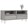 Mueble Tv | Mueble De Salón | Armario Tv Madera Contrachapada Gris Sonoma 100x34,5x44,5 Cm Cfw777588