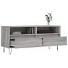 Mueble Tv | Mueble De Salón | Armario Tv Madera Contrachapada Gris Sonoma 100x34,5x44,5 Cm Cfw777588