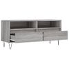 Mueble Tv | Mueble De Salón | Armario Tv Madera Contrachapada Gris Sonoma 100x34,5x44,5 Cm Cfw777588