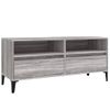 Mueble Tv | Mueble De Salón | Armario Tv Madera Contrachapada Gris Sonoma 100x34,5x44,5 Cm Cfw777590