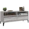 Mueble Tv | Mueble De Salón | Armario Tv Madera Contrachapada Gris Sonoma 100x34,5x44,5 Cm Cfw777590