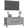 Mueble Tv | Mueble De Salón | Armario Tv Madera Contrachapada Gris Sonoma 102x44,5x50 Cm Cfw777613