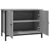 Mueble Tv | Mueble De Salón | Armario Tv Madera Contrachapada Gris Sonoma 60x35x45 Cm Cfw777621