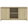 Mueble Tv | Mueble De Salón | Armario Tv Madera Contrachapada Roble Sonoma 102x37,5x52,5 Cm Cfw777706