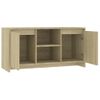 Mueble Tv | Mueble De Salón | Armario Tv Madera Contrachapada Roble Sonoma 102x37,5x52,5 Cm Cfw777706