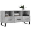 Mueble Tv | Mueble De Salón | Armario Tv Madera De Ingeniería Gris Hormigón 102x36x50 Cm Cfw777776