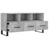 Mueble Tv | Mueble De Salón | Armario Tv Madera De Ingeniería Gris Hormigón 102x36x50 Cm Cfw777776