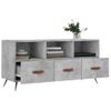 Mueble Tv | Mueble De Salón | Armario Tv Madera De Ingeniería Gris Hormigón 102x36x50 Cm Cfw777782