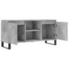 Mueble Tv | Mueble De Salón | Armario Tv Madera De Ingeniería Gris Hormigón 104x35x50 Cm Cfw777789