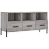 Mueble Tv | Mueble De Salón | Armario Tv Madera De Ingeniería Gris Sonoma 102x36x50 Cm Cfw777802