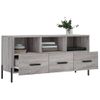 Mueble Tv | Mueble De Salón | Armario Tv Madera De Ingeniería Gris Sonoma 102x36x50 Cm Cfw777802