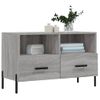 Mueble Tv | Mueble De Salón | Armario Tv Madera De Ingeniería Gris Sonoma 80x36x50 Cm Cfw777831