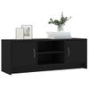 Mueble Tv | Mueble De Salón | Armario Tv Madera De Ingeniería Negro 102x30x37,5 Cm Cfw777865