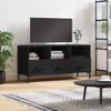 Mueble Tv | Mueble De Salón | Armario Tv Madera De Ingeniería Negro 102x36x50 Cm Cfw777870