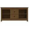 Mueble Tv | Mueble De Salón | Armario Tv Madera Maciza De Pino Marrón Miel 103x36,5x52 Cm Cfw778079