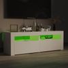 Mueble Tv | Mueble De Salón | Armario Tv Con Luces Led Blanco 120x35x40 Cm Cfw778447