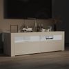 Mueble Tv | Mueble De Salón | Armario Tv Con Luces Led Blanco 120x35x40 Cm Cfw778447