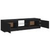 Mueble Tv | Mueble De Salón | Armario Tv Con Luces Led Negro 140x40x35,5 Cm Cfw778482