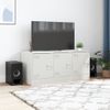 Mueble Tv | Mueble De Salón | Armario Tv De Acero Blanco 99x39x44 Cm Cfw778544