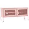 Mueble Tv | Mueble De Salón | Armario Tv De Acero Rosa 105x35x50 Cm Cfw778561