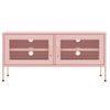 Mueble Tv | Mueble De Salón | Armario Tv De Acero Rosa 105x35x50 Cm Cfw778561