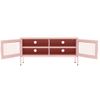 Mueble Tv | Mueble De Salón | Armario Tv De Acero Rosa 105x35x50 Cm Cfw778561