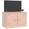 Mueble Tv | Mueble De Salón | Armario Tv De Acero Rosa 67x39x44 Cm Cfw778562