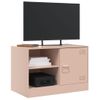 Mueble Tv | Mueble De Salón | Armario Tv De Acero Rosa 67x39x44 Cm Cfw778563