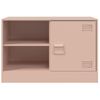 Mueble Tv | Mueble De Salón | Armario Tv De Acero Rosa 67x39x44 Cm Cfw778563