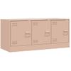 Mueble Tv | Mueble De Salón | Armario Tv De Acero Rosa 99x39x44 Cm Cfw778564