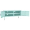 Mueble Tv | Mueble De Salón | Armario Tv De Acero Verde Menta 105x35x50 Cm Cfw778567