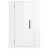 Mueble Tv De Pared | Mueble De Salón | Armario Tv Blanco Brillante 40x34,5x60 Cm Cfw778698