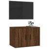 Mueble Tv De Pared | Mueble De Salón | Armario Tv Roble Marrón 57x34,5x40 Cm Cfw778751