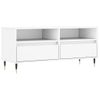 Mueble Tv | Mueble De Salón | Armario Tv Madera Contrachapada Blanco 100x34,5x44,5 Cm Cfw778782