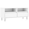 Mueble Tv | Mueble De Salón | Armario Tv Madera Contrachapada Blanco 100x34,5x44,5 Cm Cfw778783