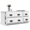 Mueble Tv | Mueble De Salón | Armario Tv Madera Contrachapada Blanco 100x35,5x45 Cm Cfw778785