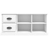 Mueble Tv | Mueble De Salón | Armario Tv Madera Contrachapada Blanco 102x35,5x47,5 Cm Cfw778796