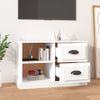 Mueble Tv | Mueble De Salón | Armario Tv Madera Contrachapada Blanco 73x35,5x47,5 Cm Cfw778819