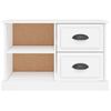 Mueble Tv | Mueble De Salón | Armario Tv Madera Contrachapada Blanco 73x35,5x47,5 Cm Cfw778819