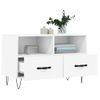 Mueble Tv | Mueble De Salón | Armario Tv Madera Contrachapada Blanco 80x36x50 Cm Cfw778824