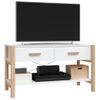 Mueble Tv | Mueble De Salón | Armario Tv Madera Contrachapada Blanco 82x38x45 Cm Cfw778833