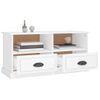 Mueble Tv | Mueble De Salón | Armario Tv Madera Contrachapada Blanco 93x35,5x45 Cm Cfw778834