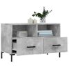 Mueble Tv | Mueble De Salón | Armario Tv Madera Contrachapada Gris Hormigón 80x36x50 Cm Cfw778898