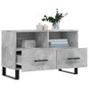 Mueble Tv | Mueble De Salón | Armario Tv Madera Contrachapada Gris Hormigón 80x36x50 Cm Cfw778899