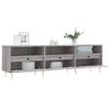 Mueble Tv | Mueble De Salón | Armario Tv Madera Contrachapada Gris Sonoma 150x30x44,5 Cm Cfw778914